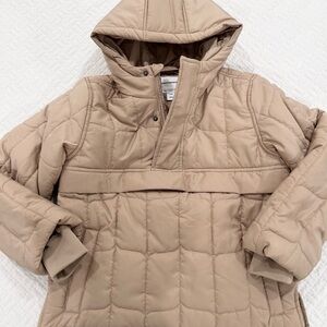 Cozy Kids Tan Quilted Puffer Jacket